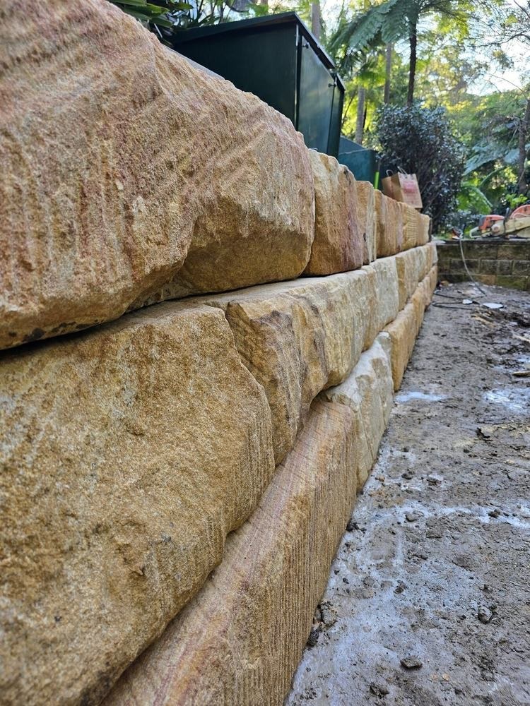 Lane Cove Sandstone Wall Replacement — during view 3