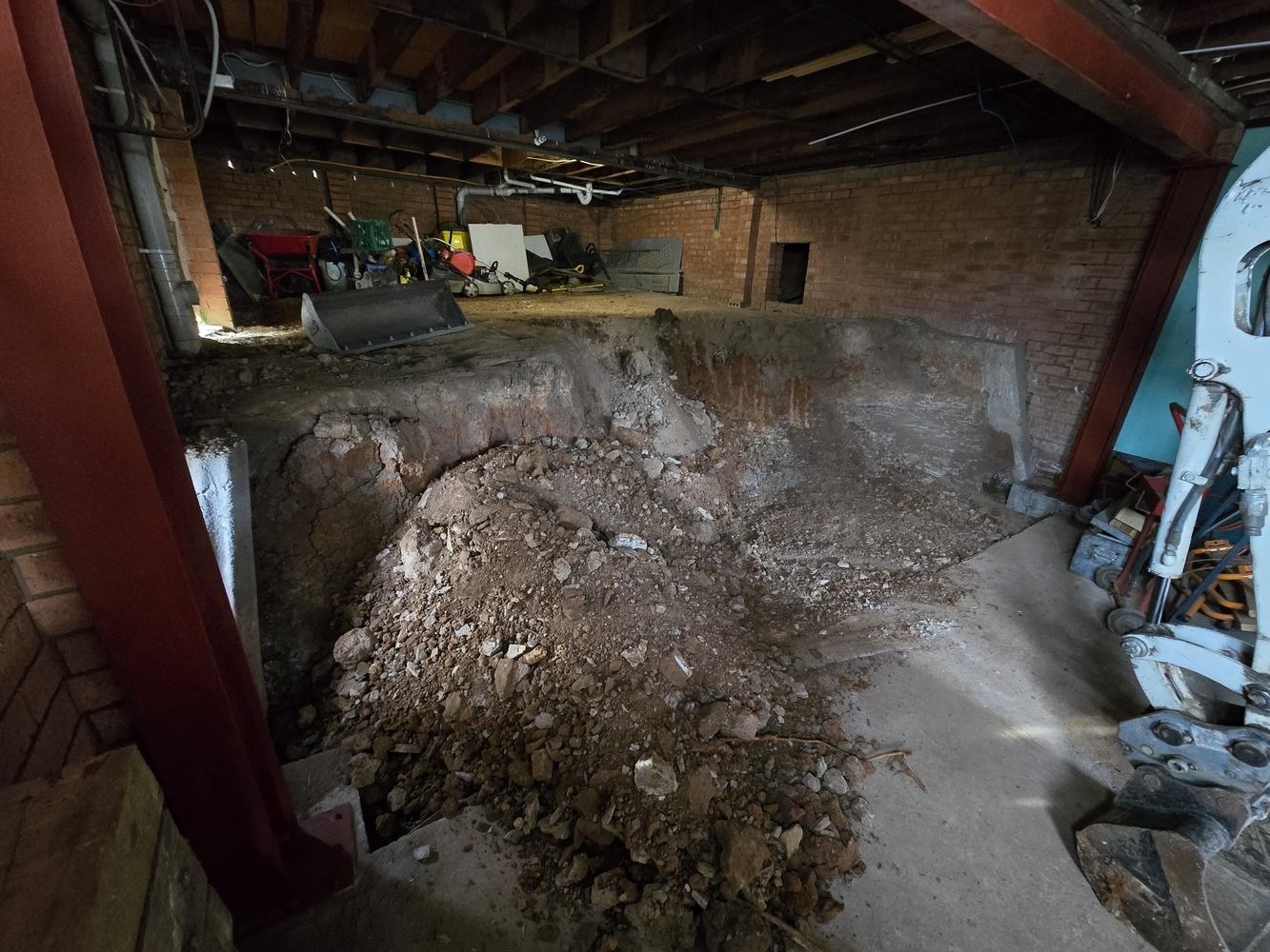 Glenmore Park Garage Extension Excavation — during view 1