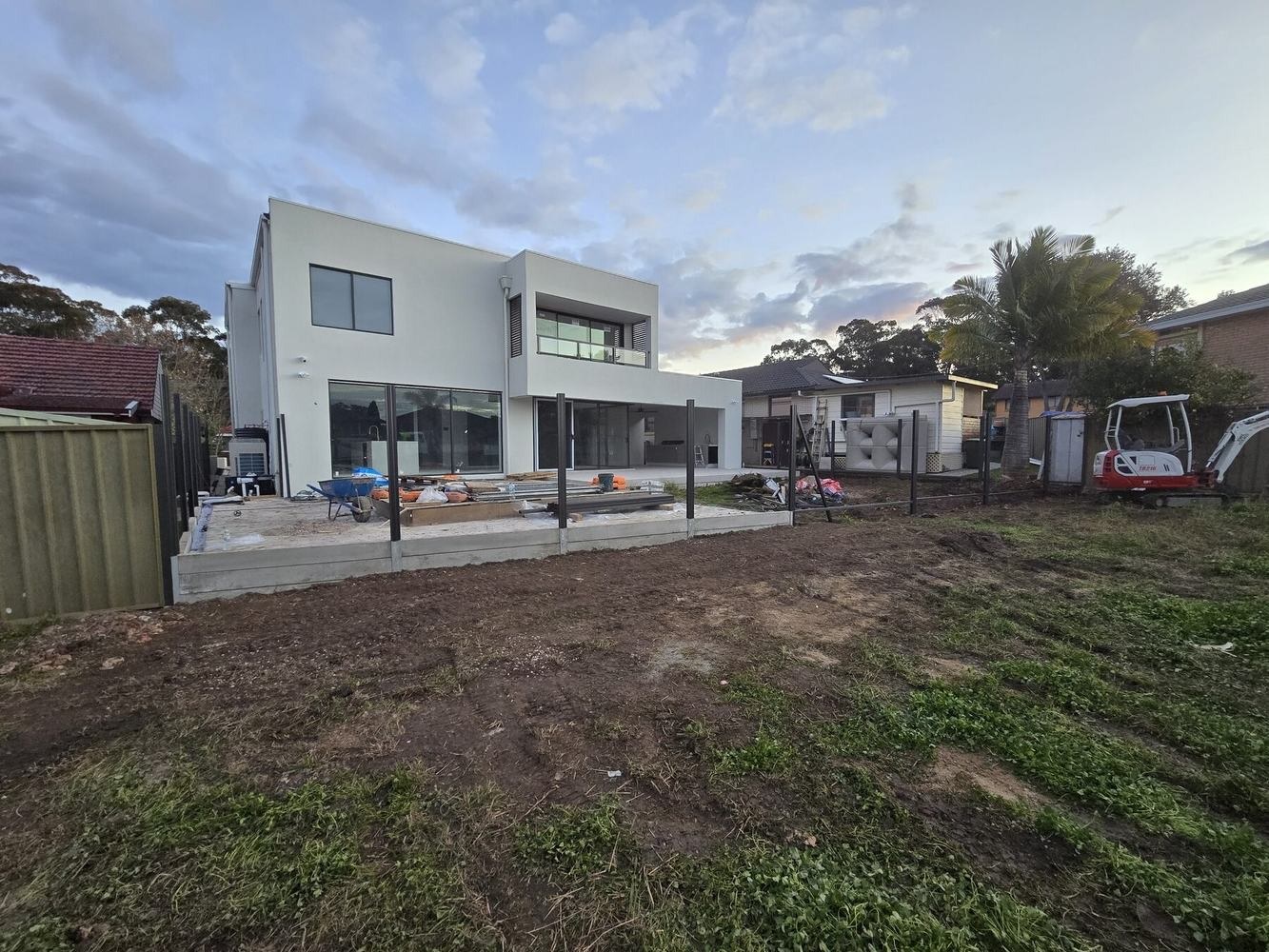 Merrylands West Sleeper Wall & Colorbond Fence — during view 2