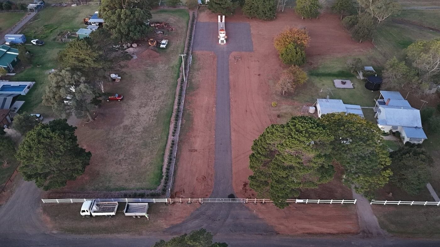 Bargo Truck Hardstand, Driveway & Rural Fencing — after view 5