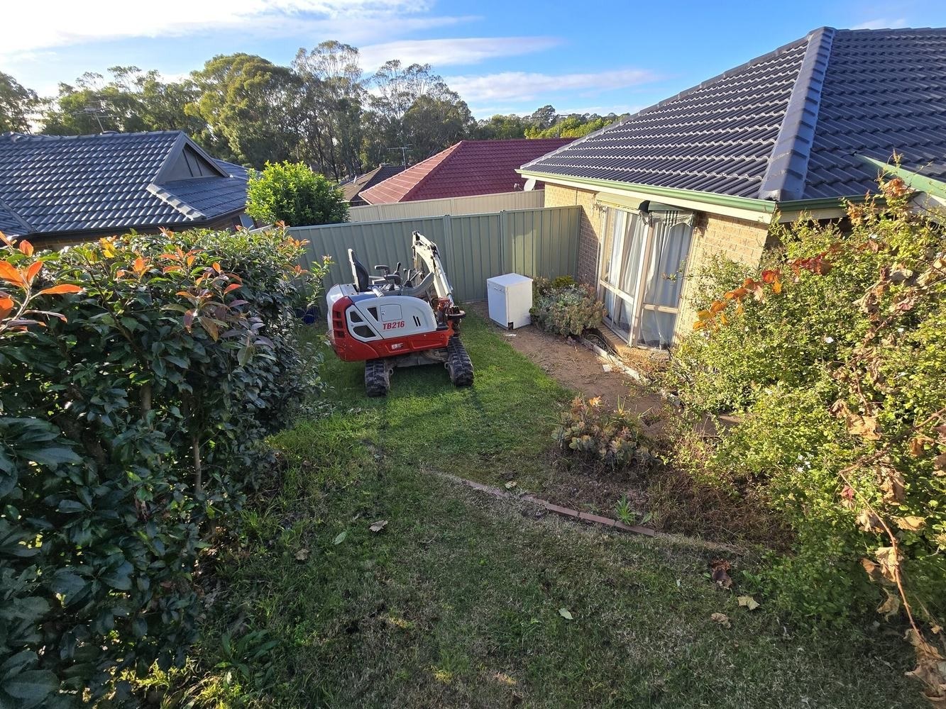 Mount Annan Backyard Renovation — before view 1