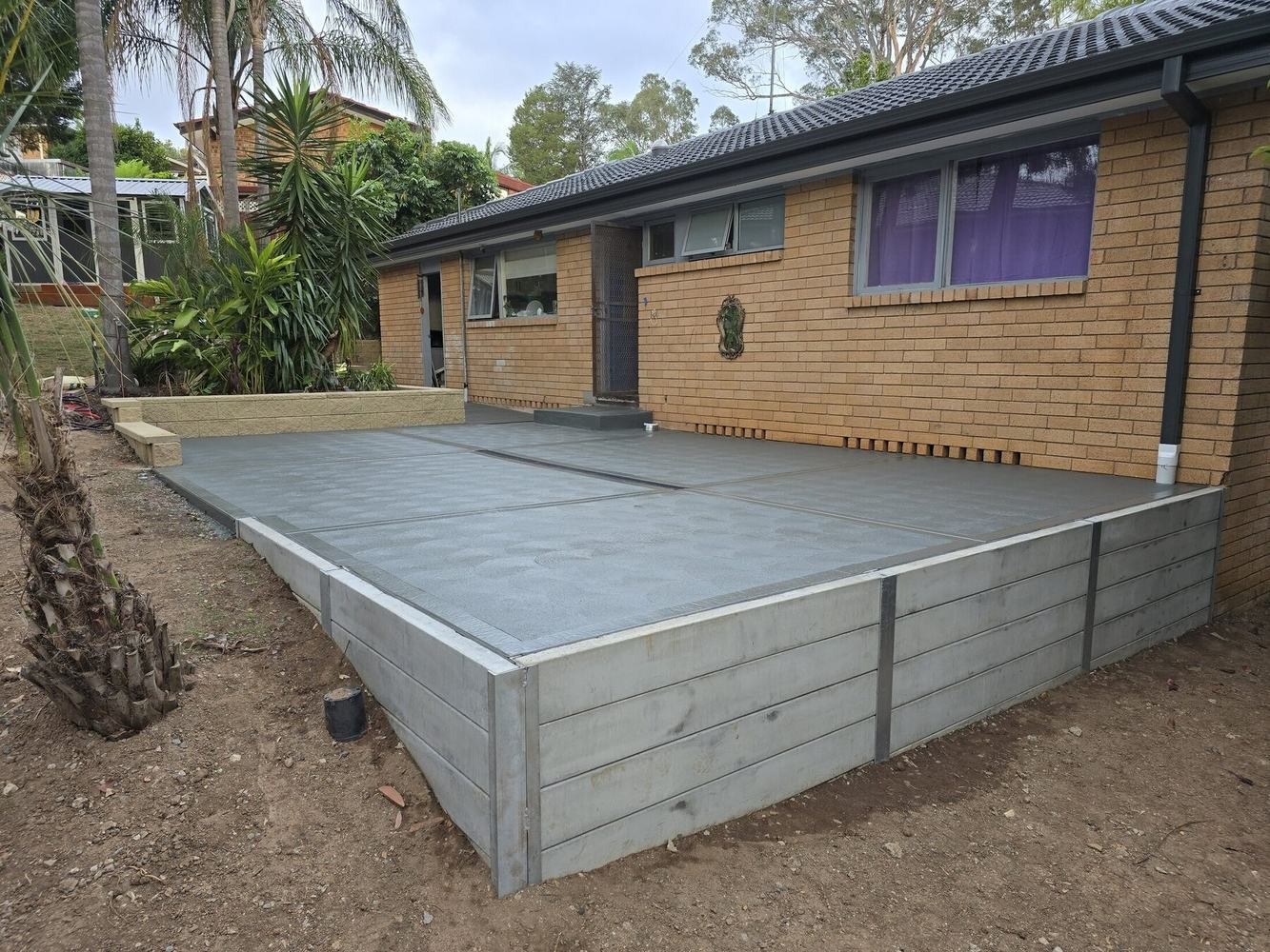 Bradbury Patio, Drainage & Concrete Renovation — after view 3