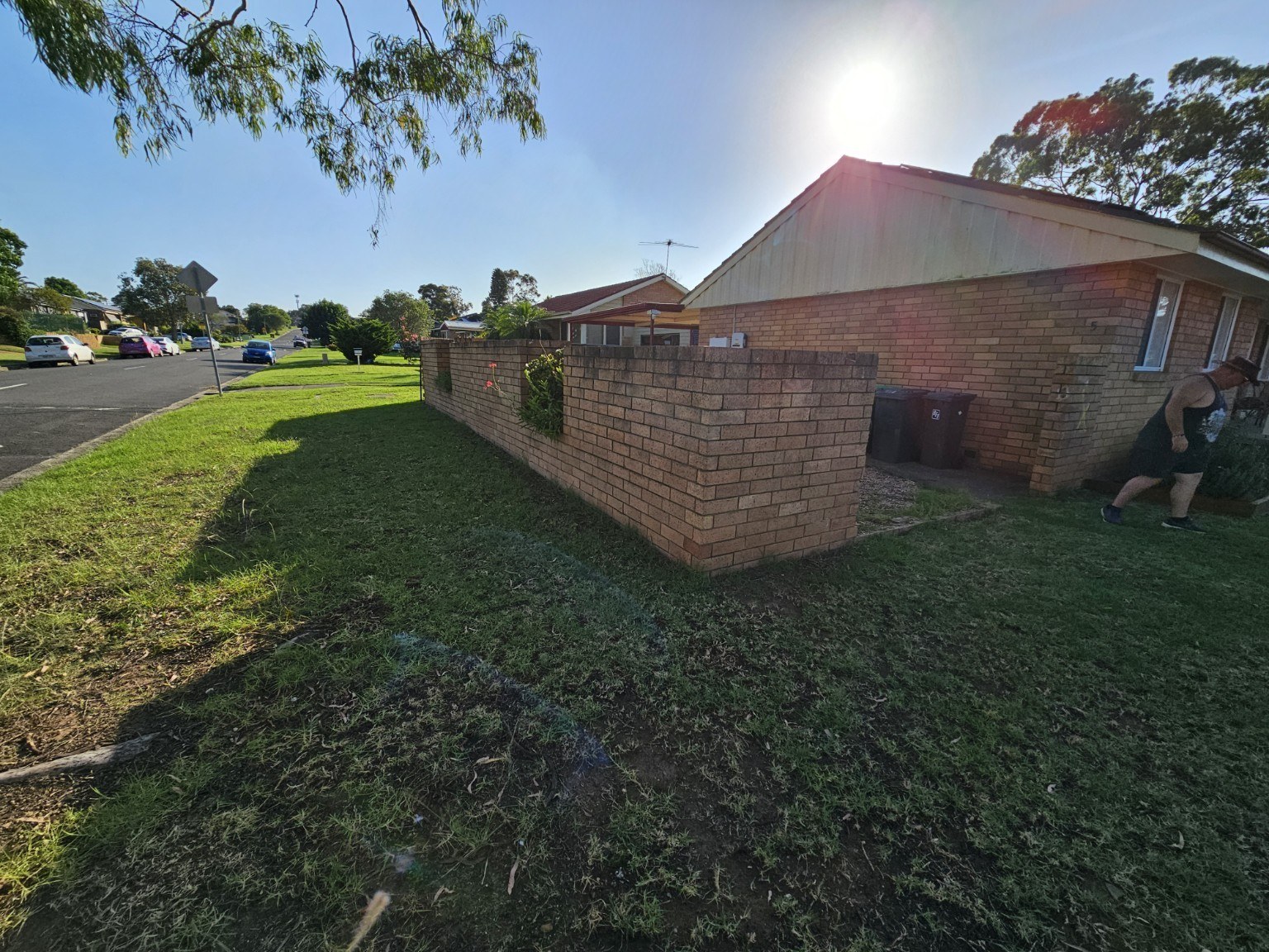 Original brick boundary wall