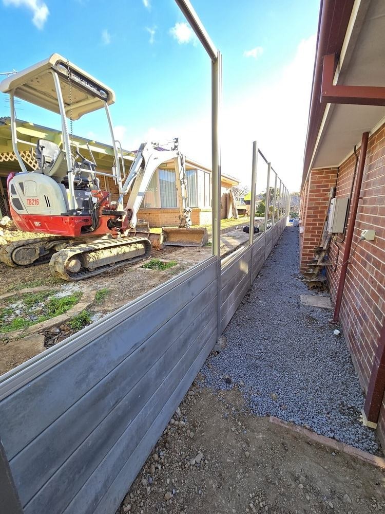 Mount Annan Sleeper Wall & Colorbond Fence in Mount Annan